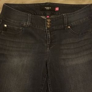 TORRID DENIM JEGGINGS SIZE 14R DARK WASH
